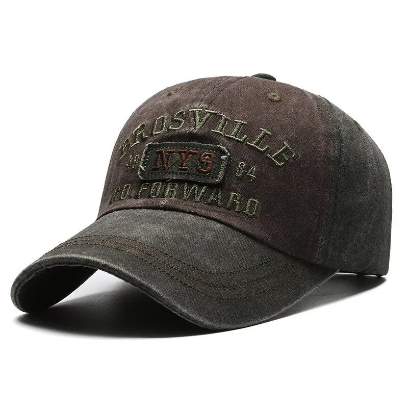 Gorra de béisbol para hombre Four Seasons, gorra bordada con lavado informal, sombrero para el sol con ala curvada, sitio web oficial