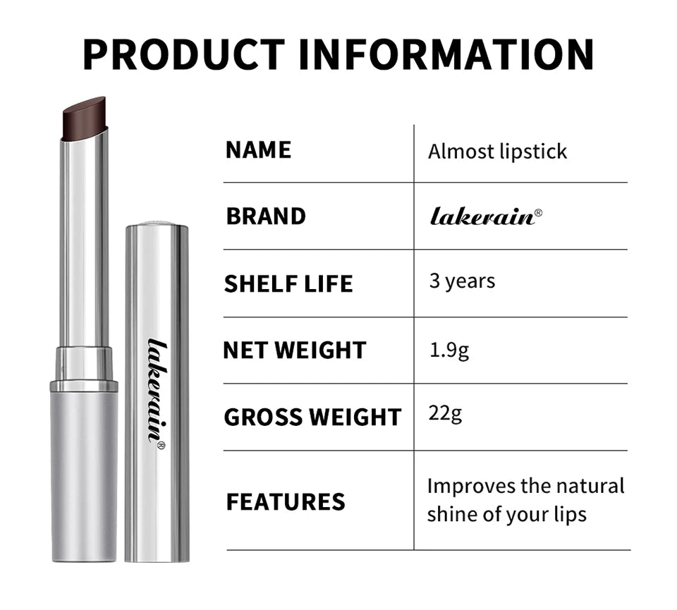 Lápiz labial de miel negro, hidratante de larga duración, maquillaje de labios Natural, brillo de labios, cosméticos exfoliantes para labios
