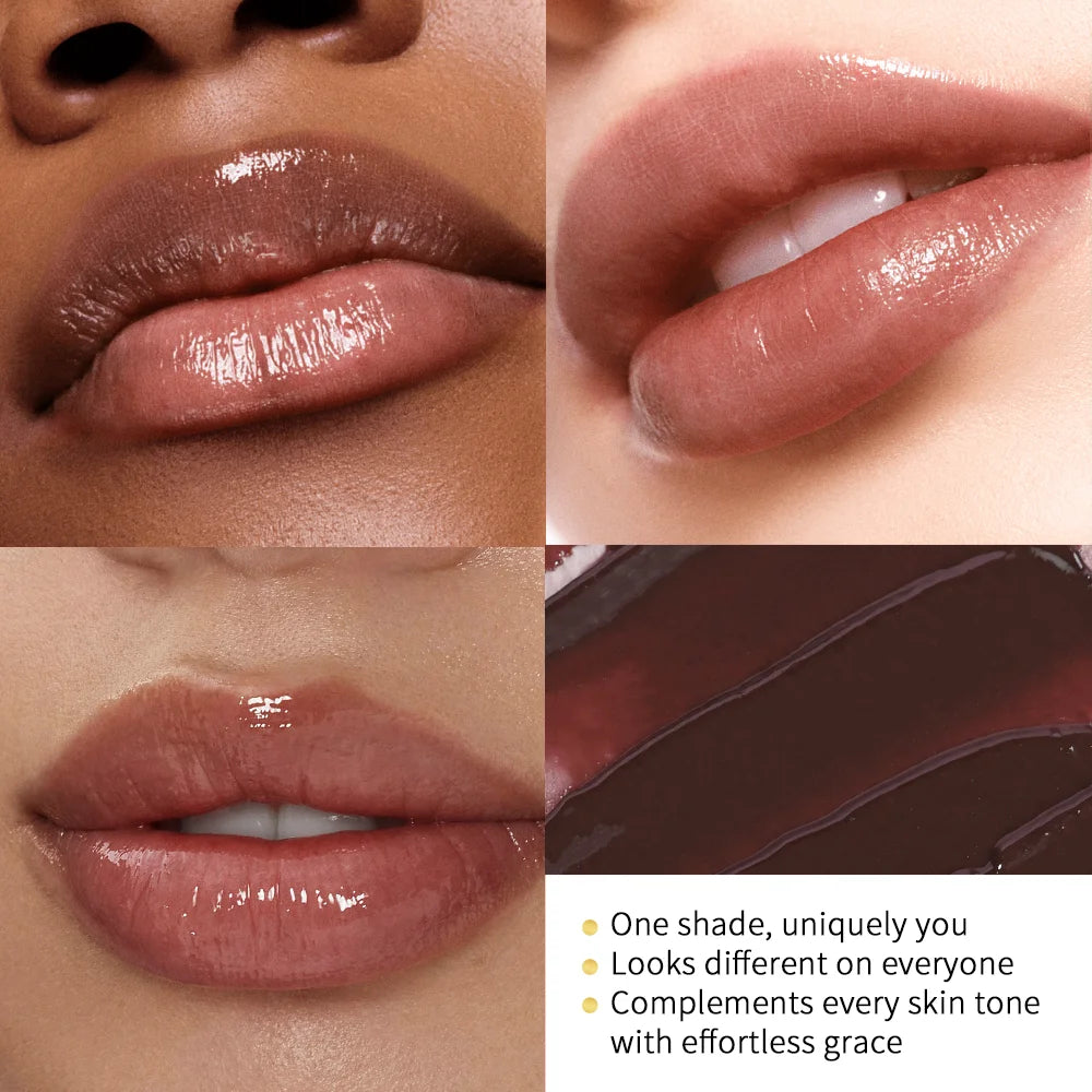 Lápiz labial de miel negro, hidratante de larga duración, maquillaje de labios Natural, brillo de labios, cosméticos exfoliantes para labios