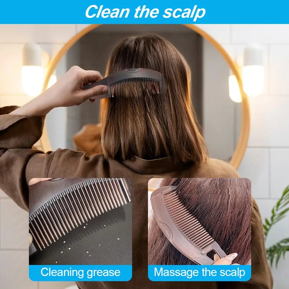 Peines para el cabello del cuero cabelludo para eliminación de caspa, peine para peluquería, cepillos de masaje antiestáticos autolimpiantes, herramientas de estilismo para peluquería