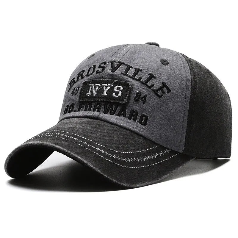 Gorra de béisbol para hombre Four Seasons, gorra bordada con lavado informal, sombrero para el sol con ala curvada, sitio web oficial