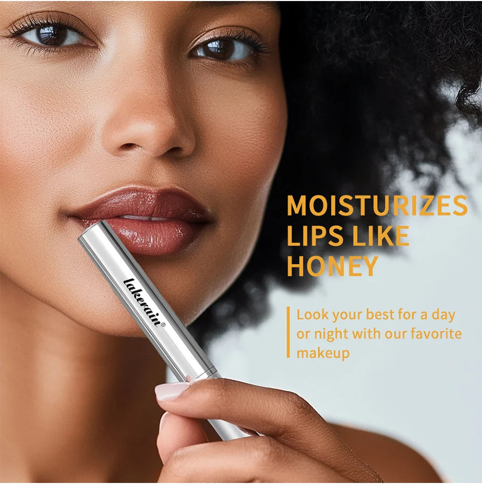 Lápiz labial de miel negro, hidratante de larga duración, maquillaje de labios Natural, brillo de labios, cosméticos exfoliantes para labios