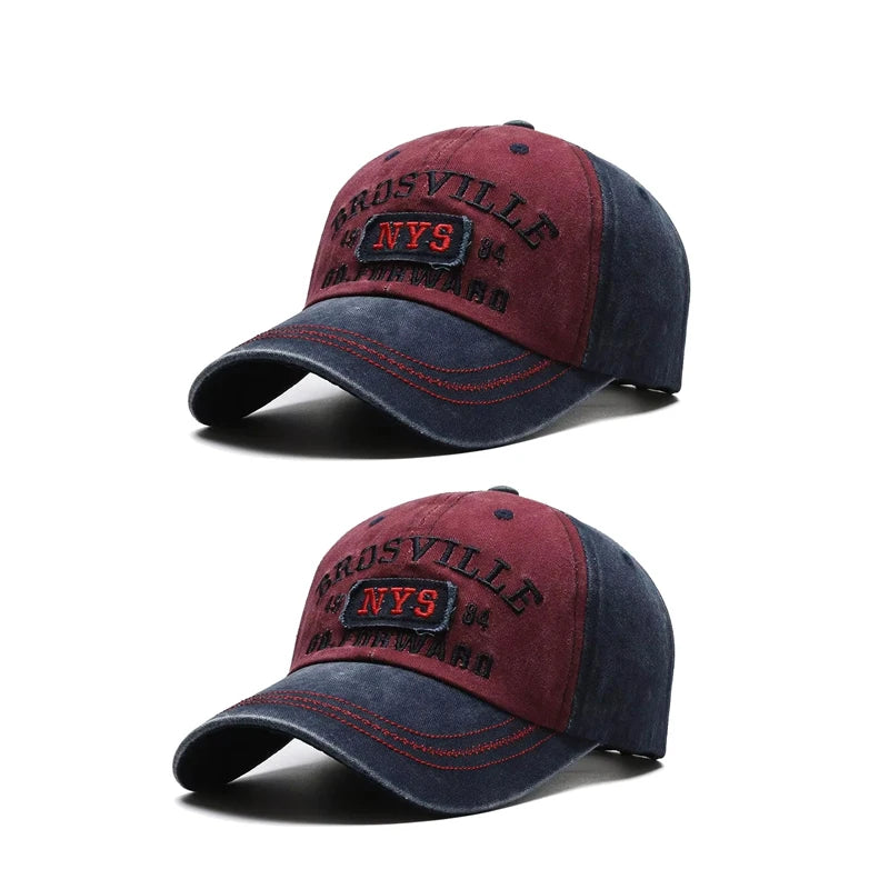 Gorra de béisbol para hombre Four Seasons, gorra bordada con lavado informal, sombrero para el sol con ala curvada, sitio web oficial