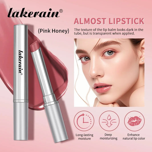 Lápiz labial de miel rosa con vitamina E, nutritivo, hidratante, bálsamo labial teñido, suave, mejora el Color Natural, maquillaje para el cuidado de los labios