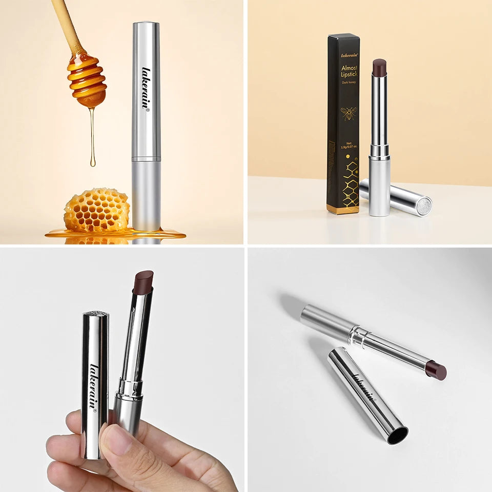 Lápiz labial de miel negro, hidratante de larga duración, maquillaje de labios Natural, brillo de labios, cosméticos exfoliantes para labios