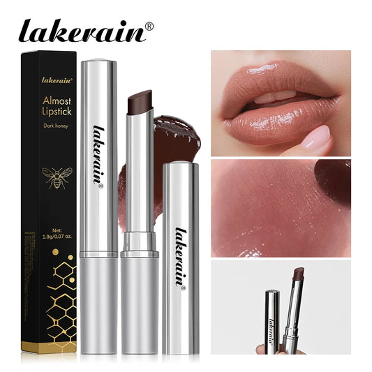 Lápiz labial de miel negro, hidratante de larga duración, maquillaje de labios Natural, brillo de labios, cosméticos exfoliantes para labios