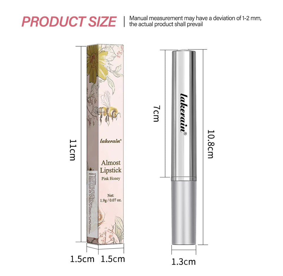 Lápiz labial de miel negro, hidratante de larga duración, maquillaje de labios Natural, brillo de labios, cosméticos exfoliantes para labios