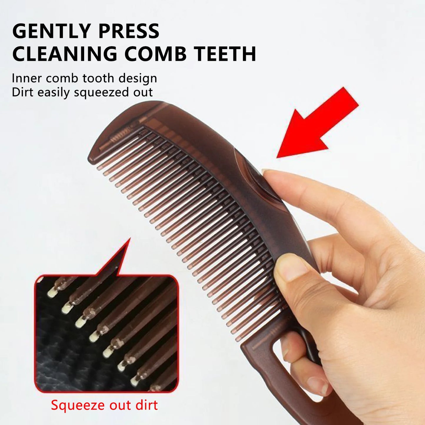 Peines para el cabello del cuero cabelludo para eliminación de caspa, peine para peluquería, cepillos de masaje antiestáticos autolimpiantes, herramientas de estilismo para peluquería