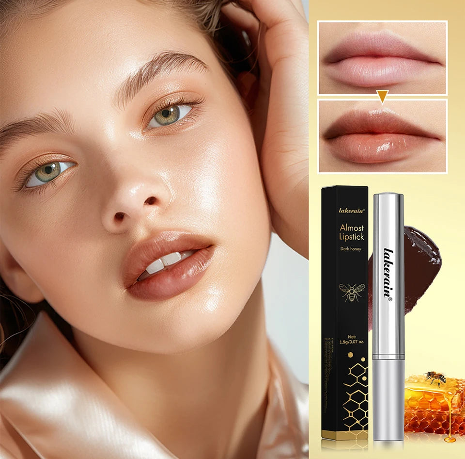 Lápiz labial de miel negro, hidratante de larga duración, maquillaje de labios Natural, brillo de labios, cosméticos exfoliantes para labios