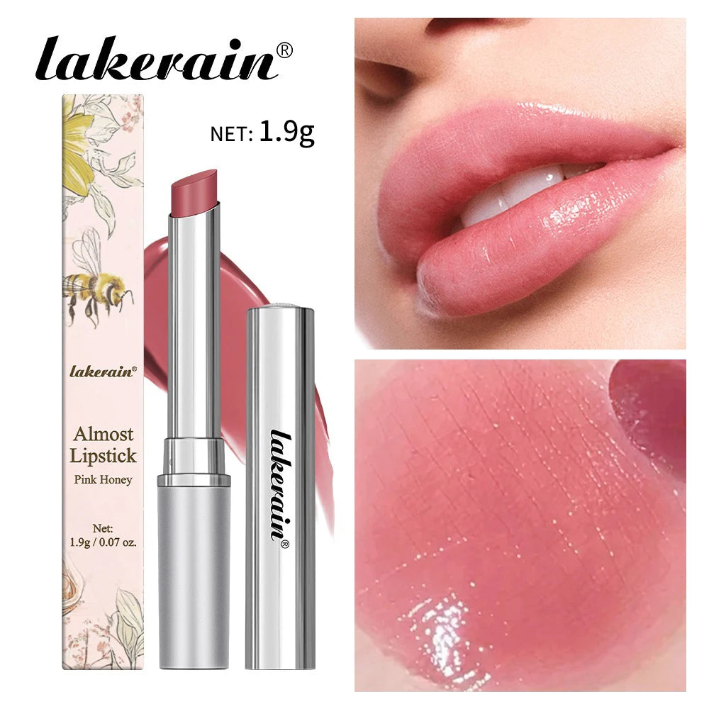 Lápiz labial de miel rosa con vitamina E, nutritivo, hidratante, bálsamo labial teñido, suave, mejora el Color Natural, maquillaje para el cuidado de los labios