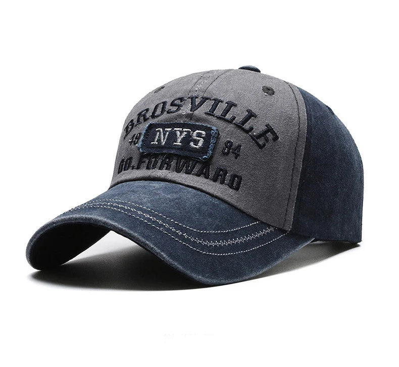 Gorra de béisbol para hombre Four Seasons, gorra bordada con lavado informal, sombrero para el sol con ala curvada, sitio web oficial