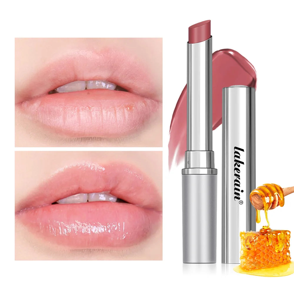 Lápiz labial de miel negro, hidratante de larga duración, maquillaje de labios Natural, brillo de labios, cosméticos exfoliantes para labios
