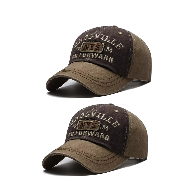 Gorra de béisbol para hombre Four Seasons, gorra bordada con lavado informal, sombrero para el sol con ala curvada, sitio web oficial