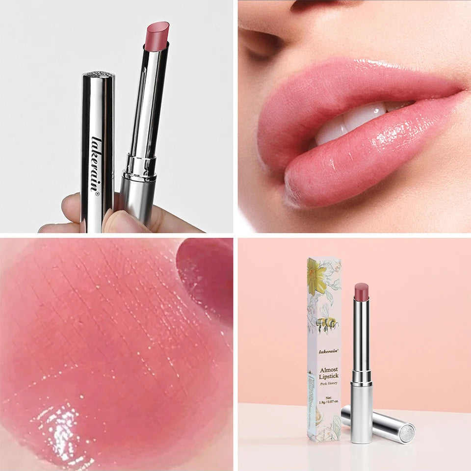 Lápiz labial de miel rosa con vitamina E, nutritivo, hidratante, bálsamo labial teñido, suave, mejora el Color Natural, maquillaje para el cuidado de los labios