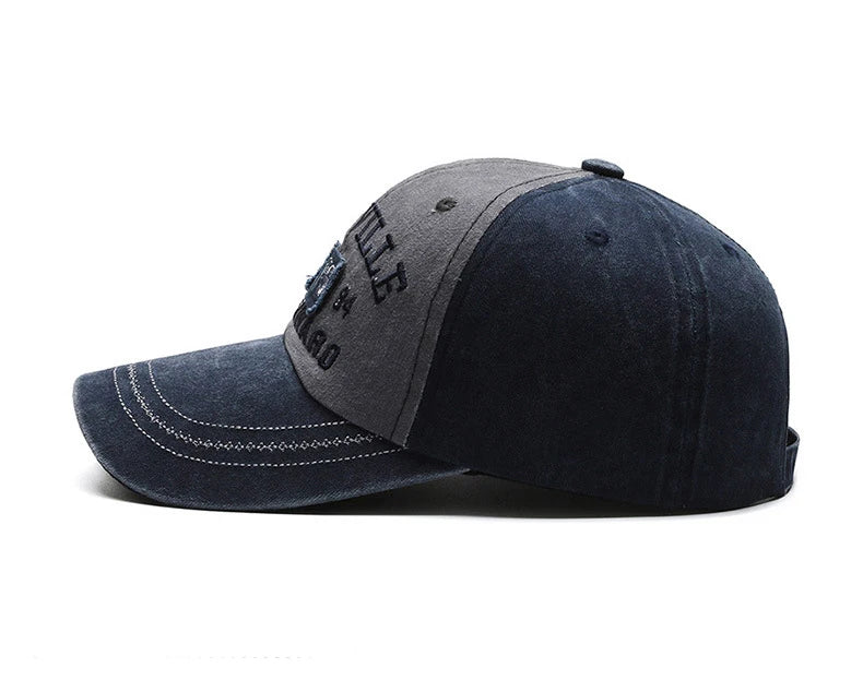 Gorra de béisbol para hombre Four Seasons, gorra bordada con lavado informal, sombrero para el sol con ala curvada, sitio web oficial