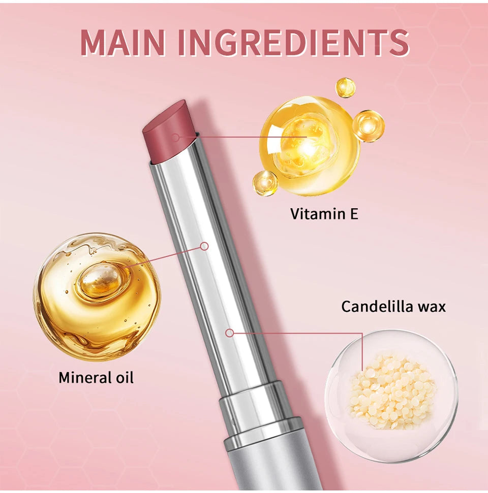 Lápiz labial de miel negro, hidratante de larga duración, maquillaje de labios Natural, brillo de labios, cosméticos exfoliantes para labios