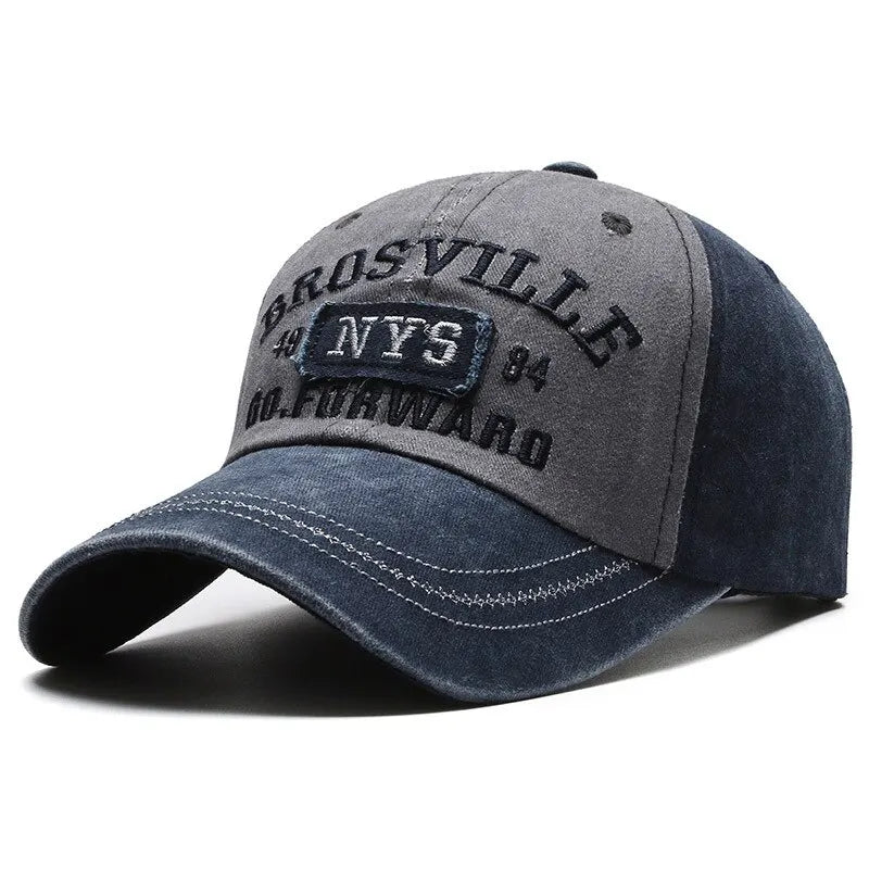 Gorra de béisbol para hombre Four Seasons, gorra bordada con lavado informal, sombrero para el sol con ala curvada, sitio web oficial