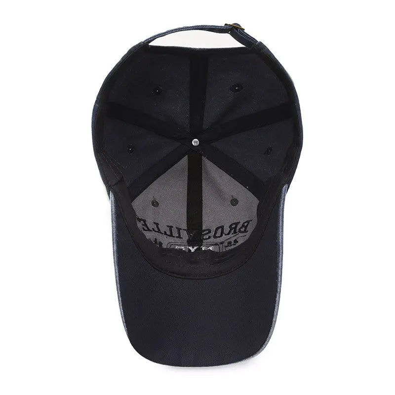 Gorra de béisbol para hombre Four Seasons, gorra bordada con lavado informal, sombrero para el sol con ala curvada, sitio web oficial