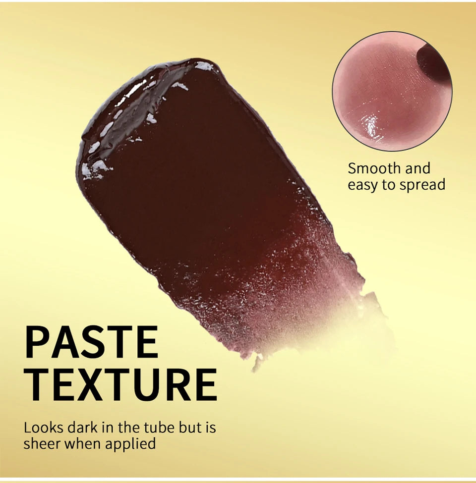 Lápiz labial de miel negro, hidratante de larga duración, maquillaje de labios Natural, brillo de labios, cosméticos exfoliantes para labios